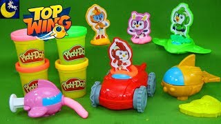 Nick Jr Top Wing Play Doh Play Set Create Swift Rod Brody Penny Cars Toys Dough Toy Video for Kids