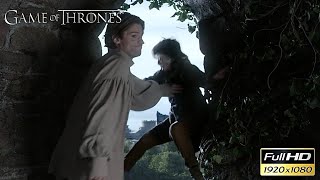 BRAN GETS PUSHED FROM TOWER | 1080p HD | GAME OF THRONES S01 E01