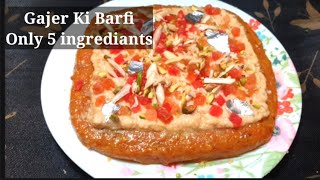 Gajar Milk Barfi | How To Make Carrot Barfi| Zafraani Zaiqa|Urdu|Hindi Recipe.