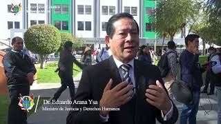 Ministro de Justicia en la UCSM