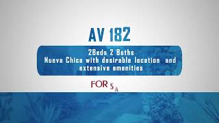 AV182 – 2Beds 2 Baths Nueva Chica with desirable location and extensive amenities.