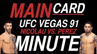 Best UFC Vegas 91 Bets | 60 Sec Full Card Breakdown | Nicolau vs. Perez | All Plus Money Bets