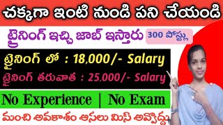 Permanent work from home jobs in Telugu😍 | ట్రైనింగ్ ఇచ్చి జాబ్ ఇస్తారు|₹25k salary | @Sjajobsinfo