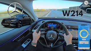 2024 Mercedes Benz E Class E220d POV Test Drive | 0-240km/h & 100-200km/h Acceleration