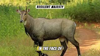 Nilgai | The Majestic Giants of the Indian Plains #nature #wildlife #animals #animalfacts