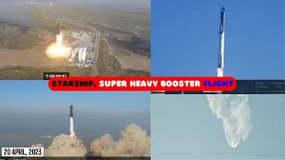 Starship First ever Flight on Super Heavy Booster || Space X || Elon Musk ||