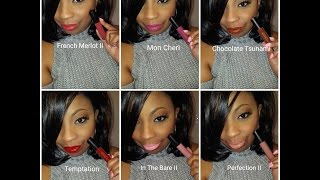 Matte Lip Colour Collection & Swatches- from D.Benoit Cosmetics