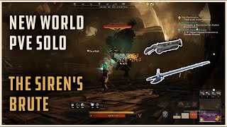 New World PVE solo - The Siren's Brute [blunderbuss + rapier]