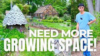 Finding a Garden Space for Cut Flower Seedlings in May!