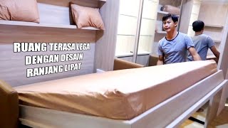 Murphy bed/tempat tidur lipat dinding untuk kamar kecil dan apartemen