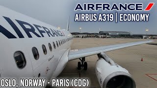 Flying Air France's Airbus A319 | Oslo Gardemoen - Paris CDG