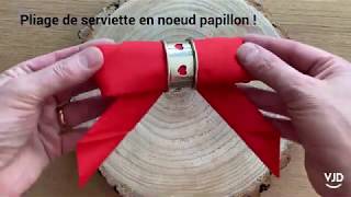 TUTO : Pliage de serviette en noeud papillon !