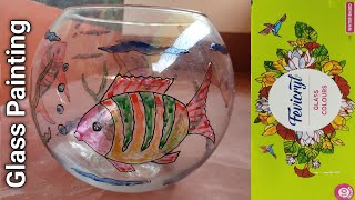 How to draw Glass Painting.. Glass Painting step by step