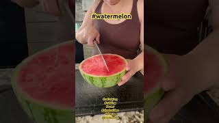 Satisfying cutting Watermelon with sounds #satisfying #cuttingskills #asmr #fyp #shortsvideo #shorts