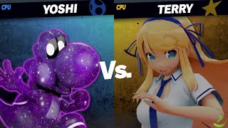 Cosmic Yoshi vs Katsuragi Mega Heavy Smash [MAKI Member Req Quickie] -By Silentwave41/fuukoamicus