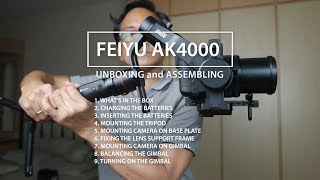 Feiyu AK4000 Review Part 1 - Unboxing and Assembling the Camera Gimbal