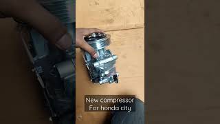 A/c repairs for a honda city | compressor replaced #automobile #mechanic #car #honda #toyota #bmw