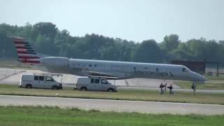 American Eagle Embraer ERJ-145-LR (N615AE) Taxi +Takeoff 24L Montreal YUL | CYUL