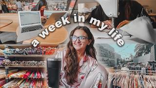 a week in my life!!! custom orders, editing, flea markets | STUDIO VLOG 87