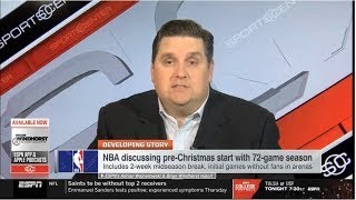 Brian Windhorst GOES CRAZY NBA will start on Christmas for Next Season with 72  Games