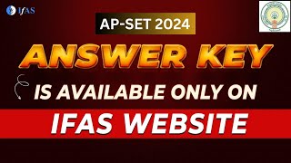 AP SET 2024 Answer Key | AP SET 2024 Geography Answer Key | How to Download AP SET 2024 Answer Key