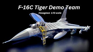 F 16 Tiger Demo Team Hasegawa 1:72 scale build.