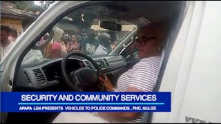 APAPA LGA PRESENTS VEHICLES TO POLICE COMMANDS, PHC, NULGE