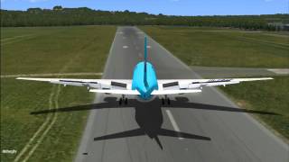 Solid B777-200 Landing at Southampton by ORBX