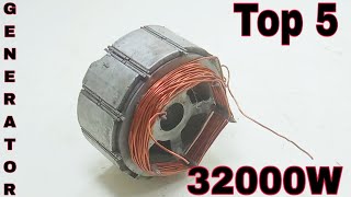 32000W Review Top5 Awesome Free Electricity Self Free Energy Generator 240V At Home