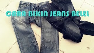 Cara Membuat Jeans Menjadi Belel