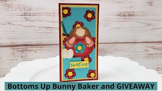 Bottoms Up Bunny Baker Mini Slimline and GIVEAWAY