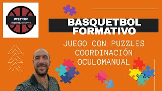 Basquetbol Formativo Juego de coordinación oculomanual con PUZZLES 🏀