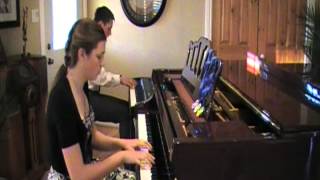 Riley and Emma performing The Entertainer- Two Pianos by Scott Joplin