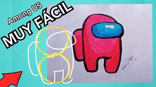 Cómo dibujar a AMONG US paso a paso 🔥 MUY FÁCIL en 5 min🔥 - How to Draw Among US- Wilson Dibujos