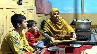 How To Steam Big Beef Piece On Traditional Cooking Stove In High Mountains Of Pakistan