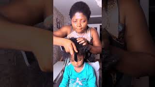 Trending rubber band hairstyle for natural hair/ Kids hairstyle 🤩