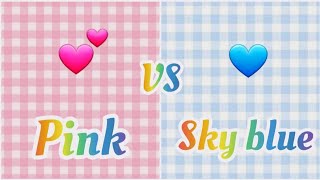 Pink💕 Vs sky blue💙 || CUTE BATTLE || 🌺🌺🌺 || #shorts #ytshorts