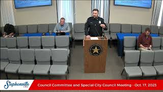 10/17/23 - Council Committee & Special City Council Meeting