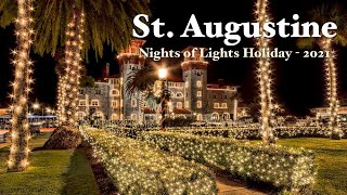 Holiday Christmas Lights Take over St Augustine Florida