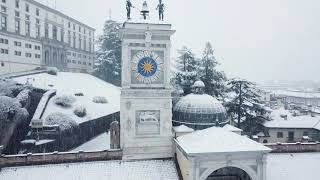 Udine sotto la neve.Le immagini dal drone