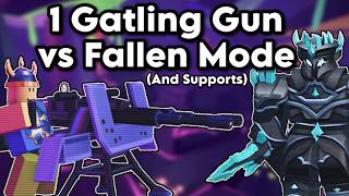 1 Gatling Gun vs Fallen Mode | Tower Defense Simulator