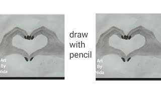 how to draw Hands making a heart easy step by step drawing tutorial for beginners