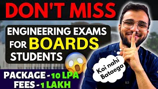 JEE Mains Alternative Engineering Exams that are EASY 😱 Best for BOARDS Students ✅