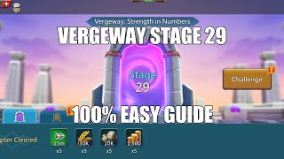 Lords mobile Vergeway Stage 29|Vergeway Strength In Numbers Stage 29 Easiest Guide