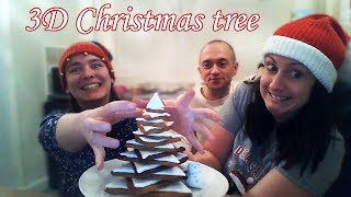 BAKING A 3D GINGERBREAD CHRISTMAS TREE | 24 DAYS OF LEILA LAND