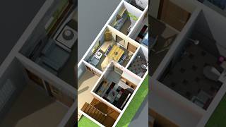 16 by 35 feet house plan 3d | 16×35 home plan | 10 lakhs budget house #home #house #shorts