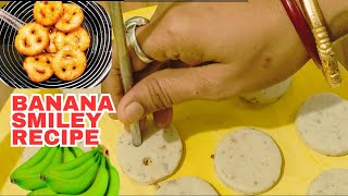 Homemade Easy Evening snacks 😊 | Crispy Smiley Recipe | Banana Smiley Recipe  | Evening snacks