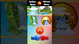 Indian River 🆚 African River ❓|| 🇮🇳India 🆚 Africa 🌍|| Kon Jitega ❓🤔😈 #shorts #viral #shortvideo