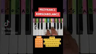 Muzykanci konszabelanci - jak zagrać na pianinie, darmowe nuty #pianotutorial #pianino #piano