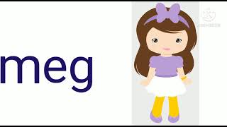 Letter 'e' blending (eg) / CVC Words / Word Family -eg / Phonics for kids/Reading Three Letter Words